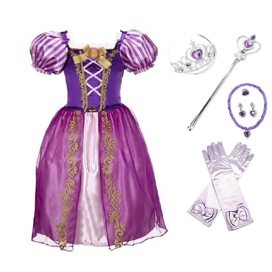 Little Girl Rapunzel Costume Party