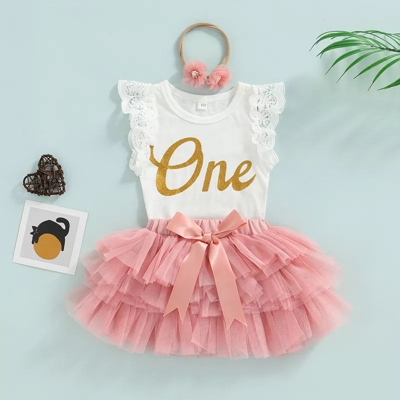 3 Pcs Baby Girls Outfits