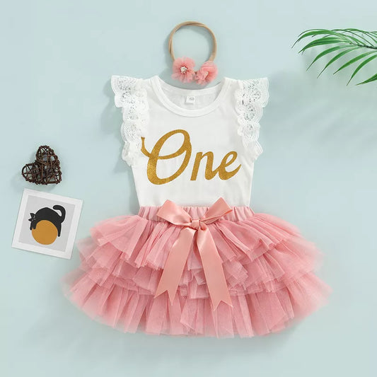 3 Pcs Baby Girls Outfits